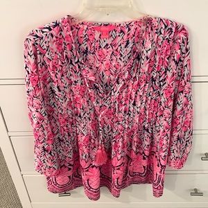 Lilly Pulitzer Tunic Blouse Large